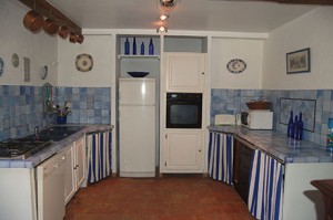 The lower kitchen