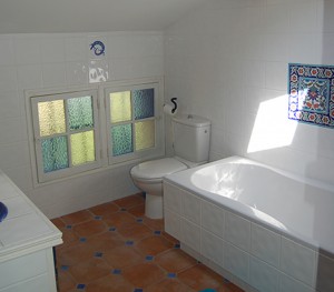 The main bathroom