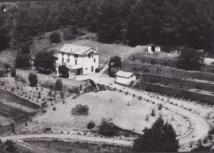 Aerial view of the property in the 50s